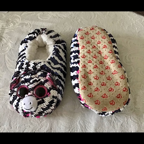 Ty Sequin Slippers/socks - Picture 2 of 3